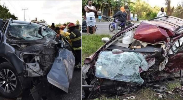 Dos muertos y cuatro heridos en accidente en la autopista Duarte