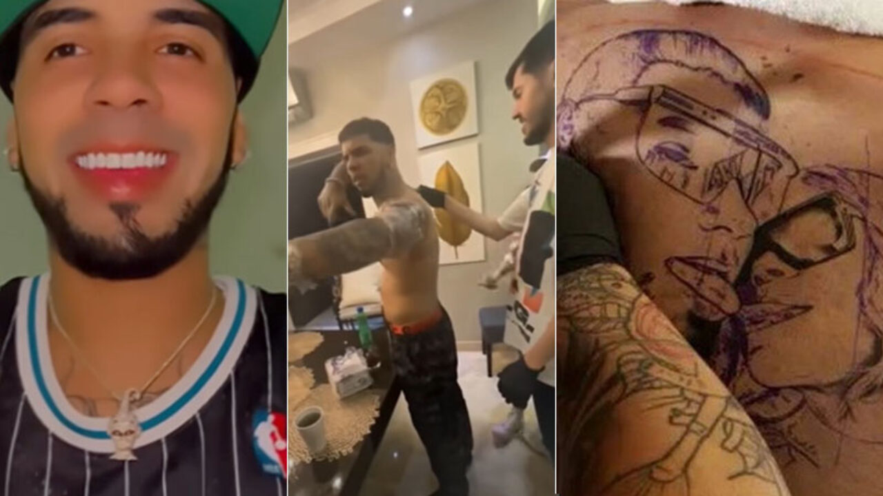 Anuel AA se borra el tatuaje de Karol G