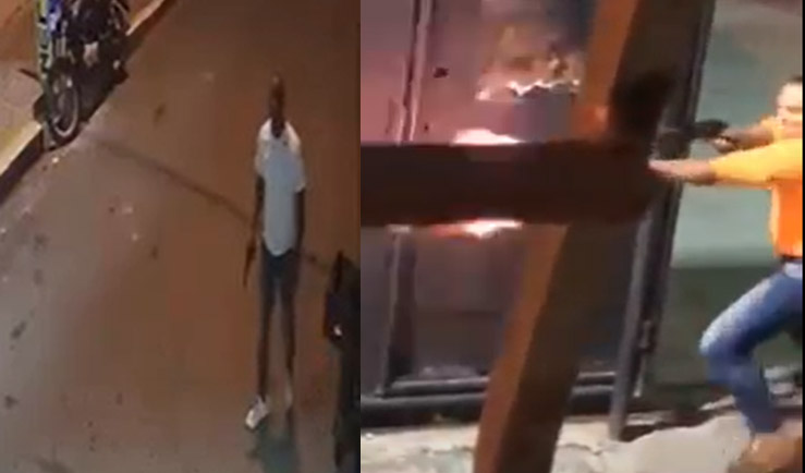 Captado el enfrentamiento completo donde hombre ultimo a su socio en Villa Mella