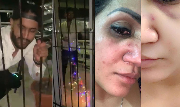 Míralo ahí, rompiéndome todo porque yo no quiero estar con él