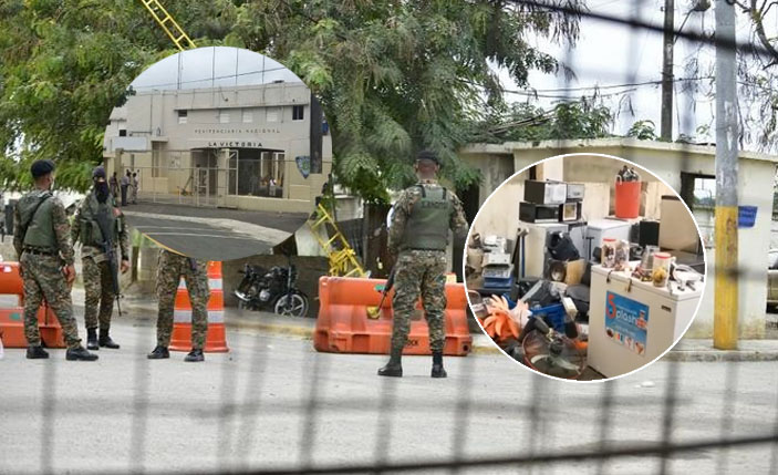 A los presos en la cárcel de La Victoria solo les dejaron el colchón para dormir