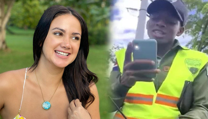 Reacción a favor agente Digesett piropeó Larimar Fiallo