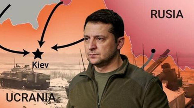Presidente de Ucrania informa que las tropas rusas tratarán de tomar Kiev esta noche