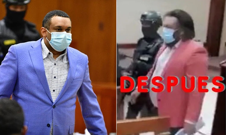 Raul Girón se presenta a audiencia con peluca