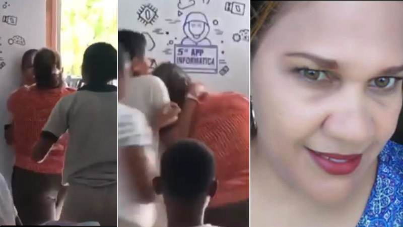 Profesora se enfrenta a una estudiante tras faltarle al respeto