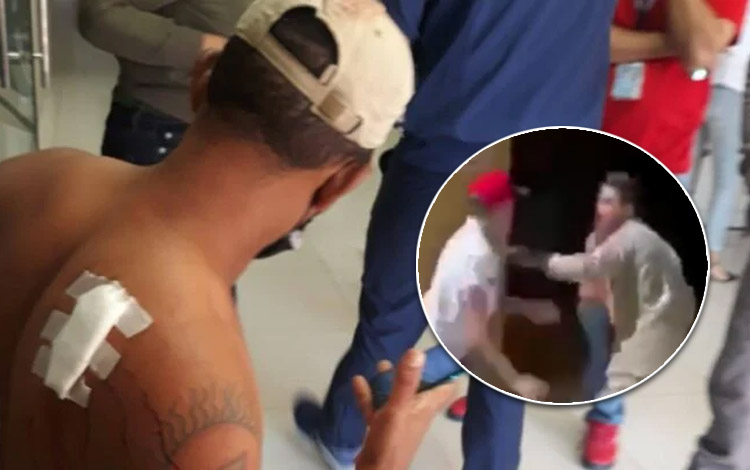Persona herida tras trifulca de tres puñaladas por 5 mil pesos en Santiago