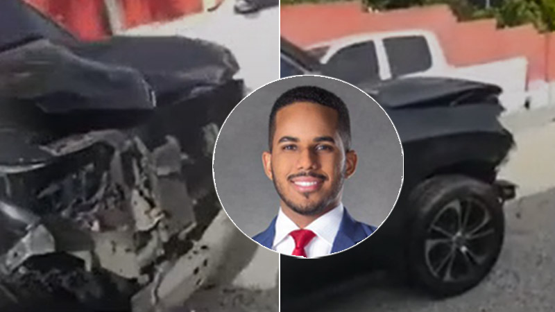 Ministro de la Juventud choca jeepeta supuestamente embriagado