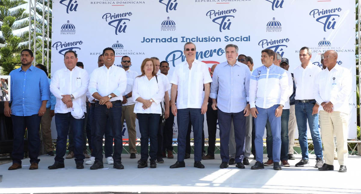Presidente Abinader da inicio a la jornada de inclusión social 'Primero Tú', en beneficio de miles de familias de escasos recursos