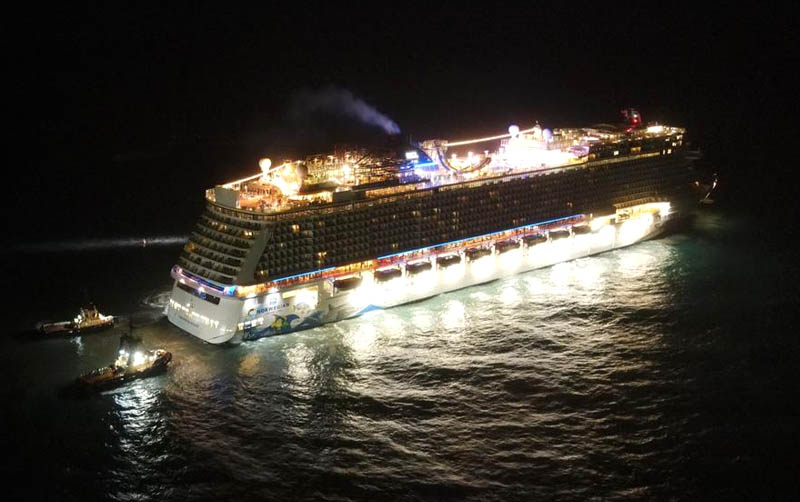 Se encalla Crucero con 4,841 personas en Puerto Plata