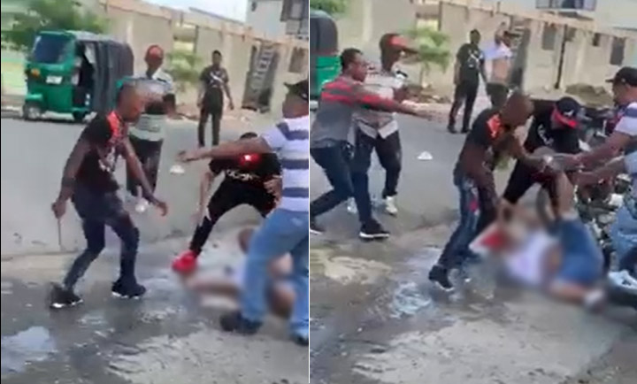 Hombre le entra a puñaladas a otro frente a un colmadón en Mao