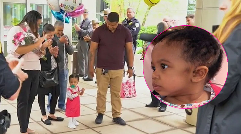 Niña dominicana herida de bala en la cabeza sale del hospital aplaudida