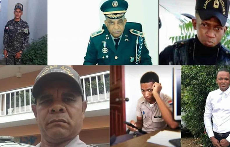 Miembros de la Policía Nacional victimas de la delincuencia que azota RD