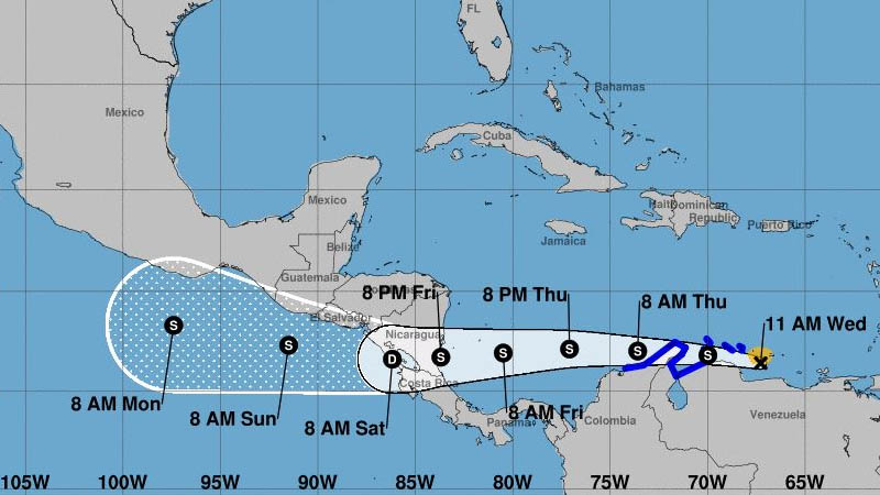 Potencial ciclón transitará “muy al sur” de la República Dominicana