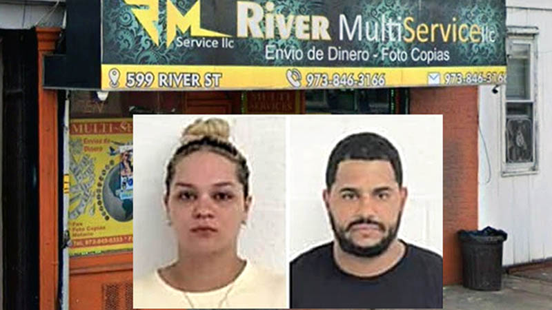 Arrestan pareja dominicana en Nueva Jersey por tráfico de drogas en agencia remesadora de su propiedad