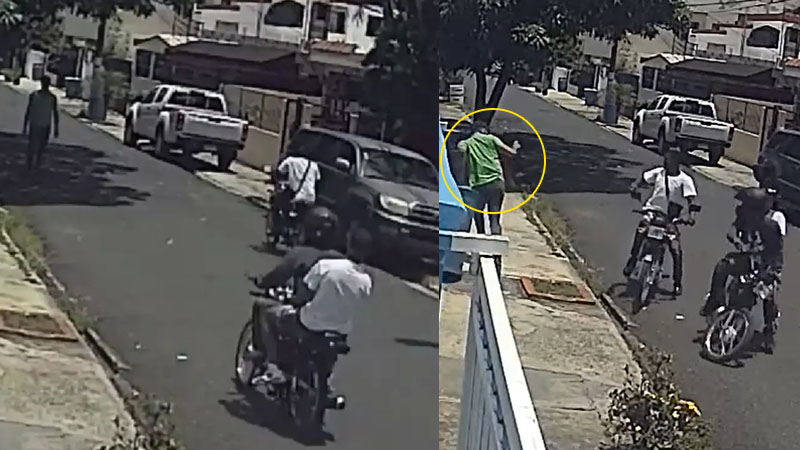 Hombre sale corriendo para evitar ser asaltado en Santo Domingo