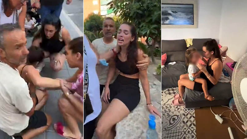 Mujer desesperada retransmite en directo cómo la Policía se lleva a su hija