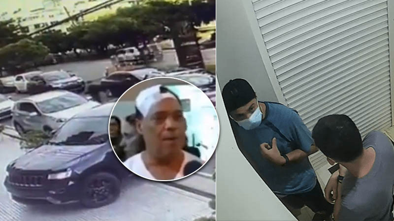 Así entraron los atracadores al apartamento del exsenador César Díaz Filpo