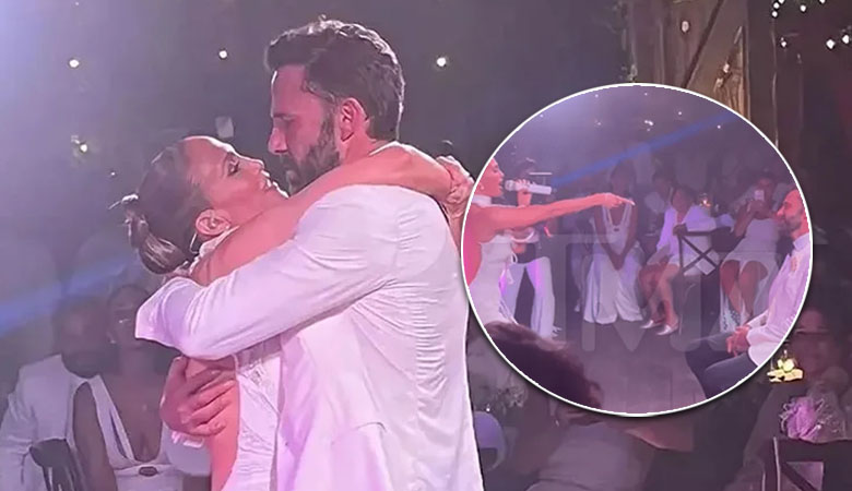Jennifer López furiosa por la filtración de un vídeo en la boda con Ben Affleck