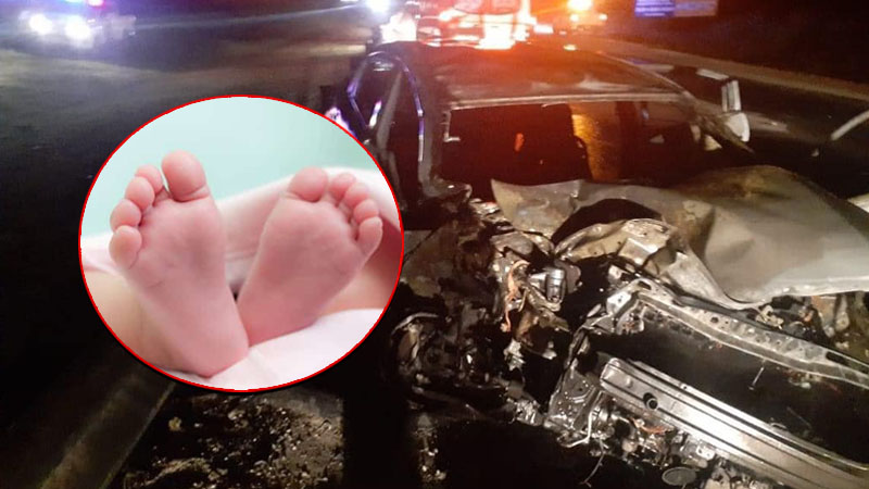 Bebé muere en choque en tramo Verón-Punta Cana, padres quedan vivos