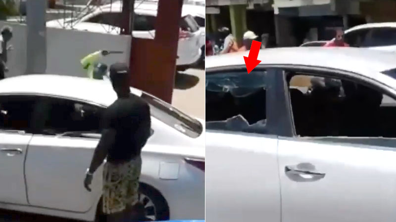 Rompe cristales de vehículo tras dueño negarse pagar servicios a trabajadora sexual