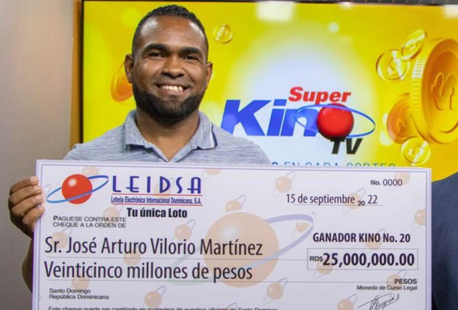 Barbero gana 25 millones de pesos en el 'Súper Kino TV' de Leidsa