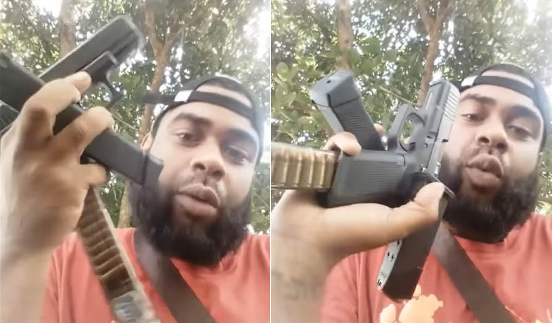 Video: Hombre armado envía mensaje a otro que le debe dinero