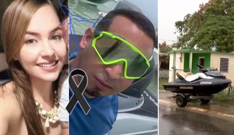 Un rayo le quita la vida a hombre y una mujer cuando conducían un jet ski