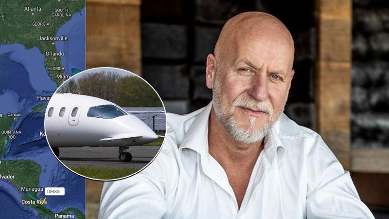Jet privado del millonario Rainer Schaller se estrelló en el mar Caribe, con su familia a bordo