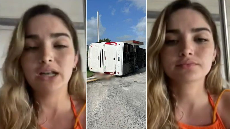 Habla pasajera de autobús que se accidentó en Punta Cana
