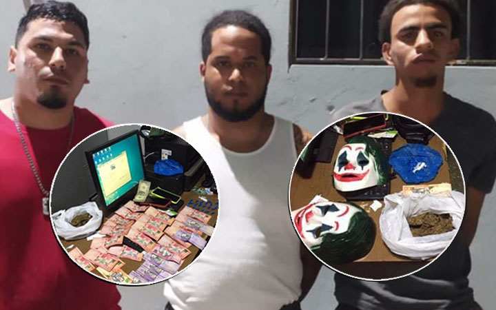 Capturan tres atracadores con máscaras de 'payasos' en Valverde