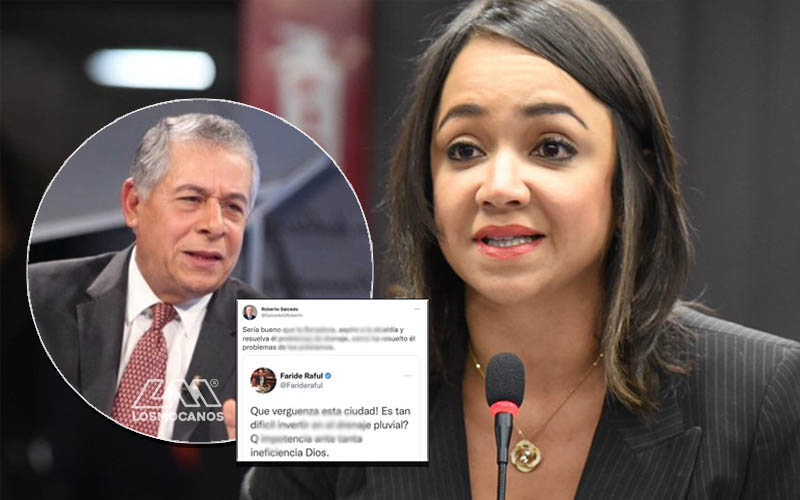 Salcedo invita a Faride a ser alcaldesa para 'resolver drenaje como ha resuelto problema de préstamos'