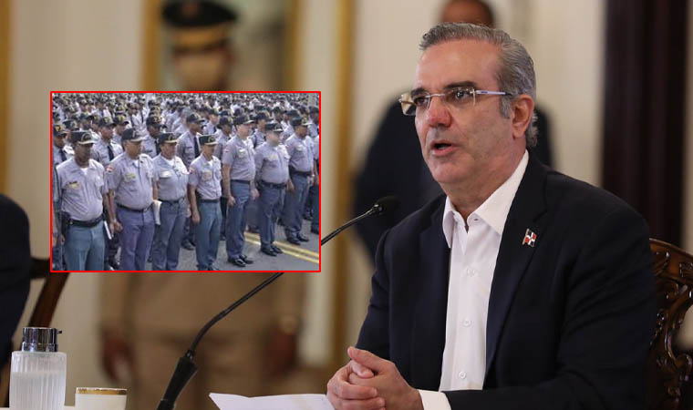 Presidente Luis Abinader pensiona y pone en retiro a 416 agentes de la PN