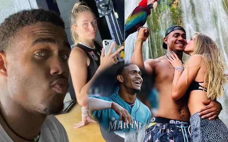 Julio Rodríguez disfruta de su natal Dajabón junto a su novia