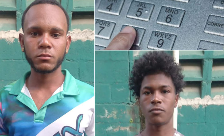 Atrapan a jóvenes tratando de estafar personas en cajeros automático en Navarrete