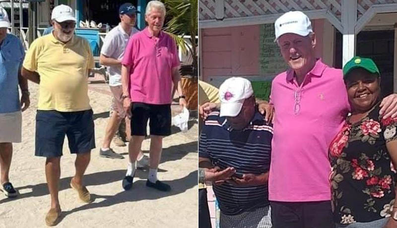 Bill Clinton de vista en República Dominicana