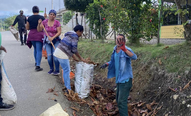 Junta distrital de Las Lagunas inicia jornada de limpieza y mantenimiento en comunidades