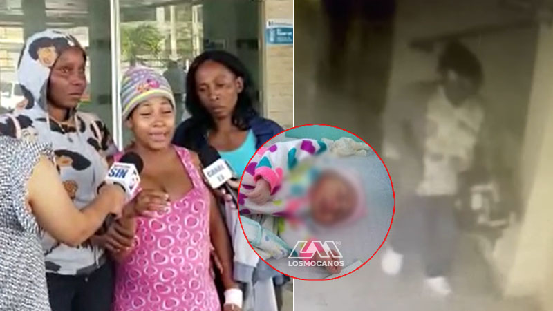 Video del robo de bebé en maternidad San Lorenzo de Los Mina
