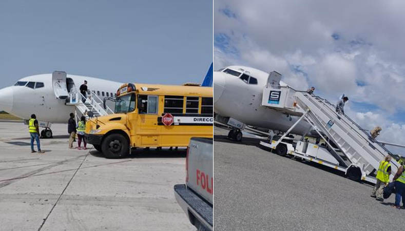 Llega primer grupo de dominicanos repatriados por EEUU este año