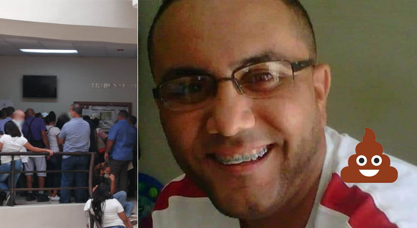 Acusado de secuestro se embarró de excremento en tribunal de Puerto Plata