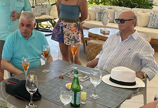Miguel Vargas e Hipólito Mejía se juntan en boda y comparten amenamente