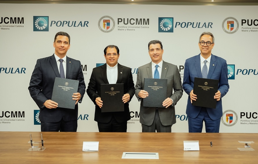 Popular y PUCMM colaborarán para promover el emprendimiento