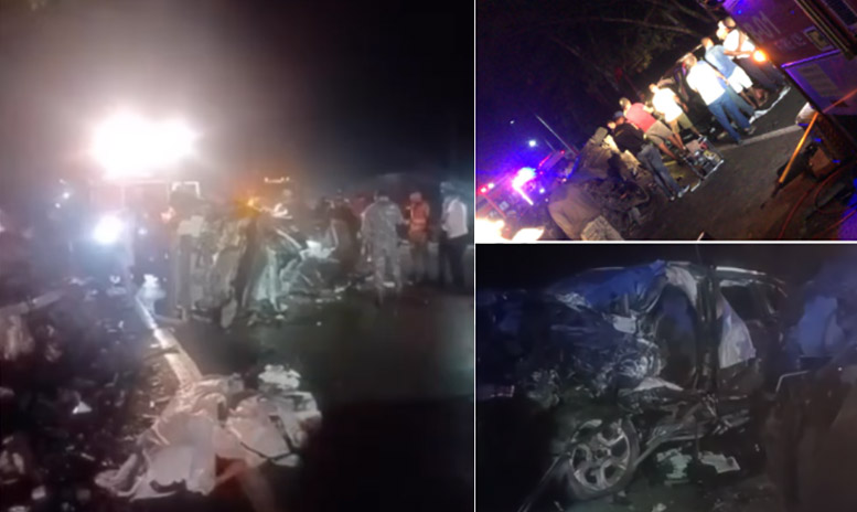 Mueren 5 personas en aparatoso accidente de tránsito en la Autopista Duarte: entre estos 3 niños