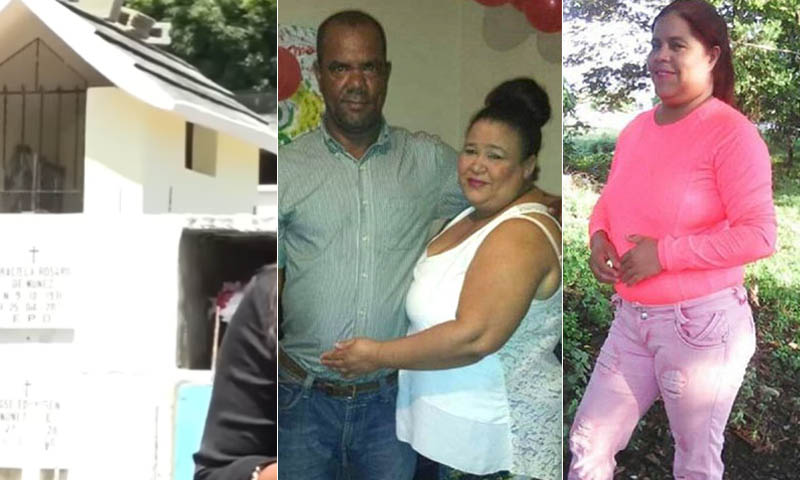 Sepultan víctimas del triple homicidio en Bonao
