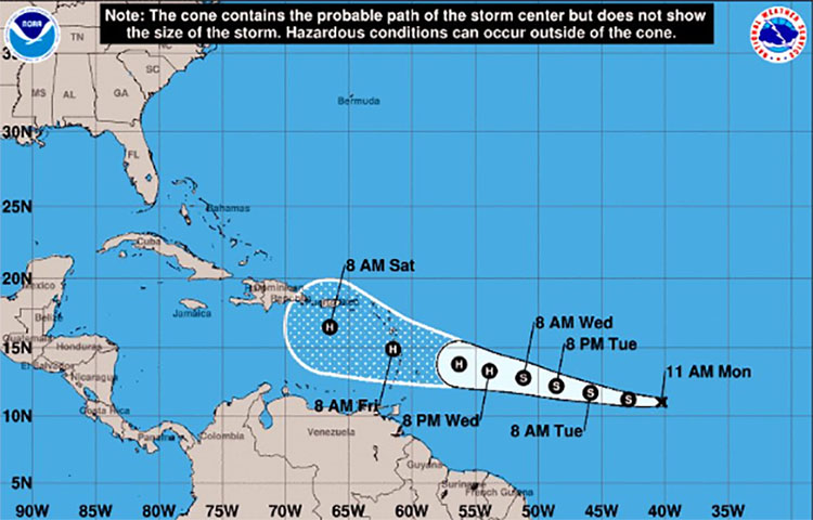 Se forma la tercera Depresión Tropical con posibilidad de intensificarse a huracán