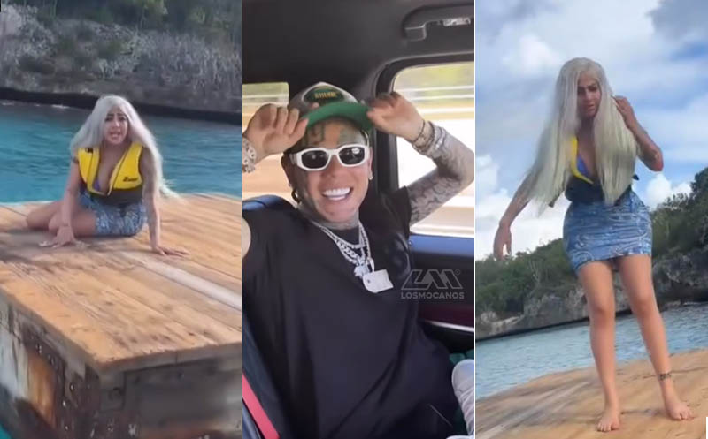 Tekashi muestra video de lo que hizo para que Yailin la Más Viral grabara con él