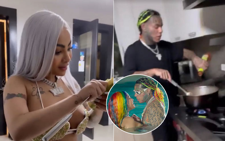 Yailin y Tekashi se muestran cocinando juntos