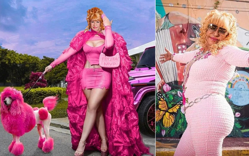Viral fotomontaje de Fefita la Grande vestida de la real "Barbie"