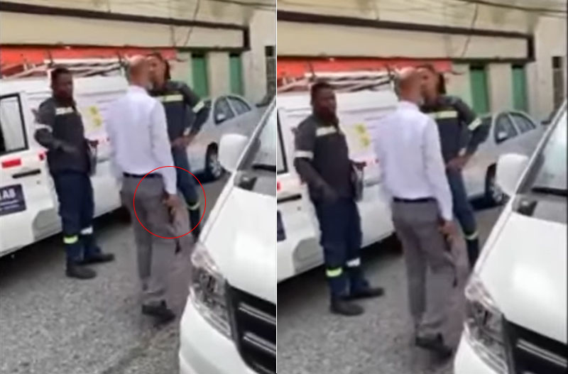 Hombre enfrenta a brigada de EDEEste en Santo Domingo