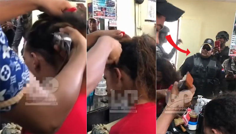 Coronel obliga a cortar el cabello a un joven detenido en Santiago