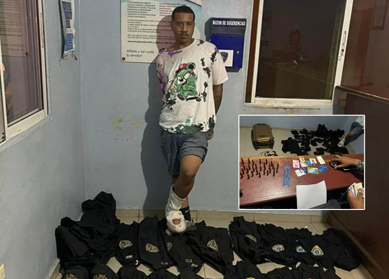 Policía apresa prófugo y le ocupa armas y utensilios militares en el DN